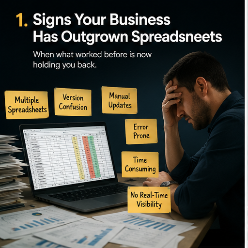 Business dashboard replacing spreadsheet workflow