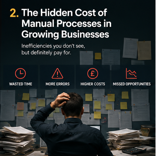 Illustration of hidden cost of manual business process