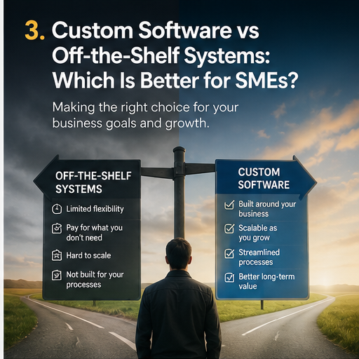 Comparison of custom and off-the-shelf systems for SMEs