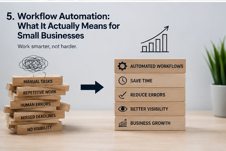 Workflow automation pathway for small businesses